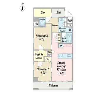 ORIENT【3階】の間取り