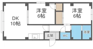 ツインコートA【4階】の間取り