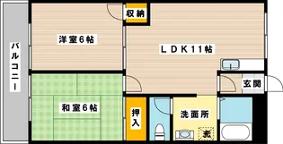 シャルム風【5階】の間取り