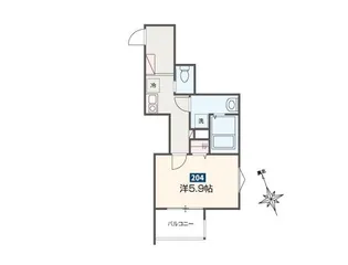 MELDIAPetia渋谷【2階】の間取り