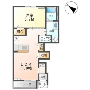 セレーノ【1階】の間取り