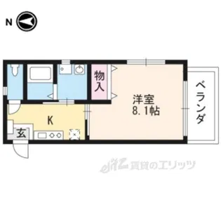 エクセレント出町柳【3階】の間取り