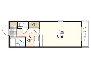 ARCナカシマ壱番館【2階】の間取り
