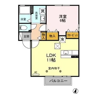 ブラン・メゾン【1階】の間取り
