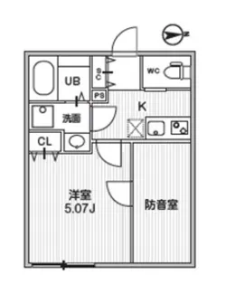 T s Cuore MUSE落合【1階】の間取り