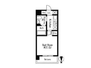 ドゥーエ西大島II【11階】の間取り