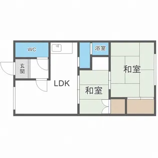 コーポ三栄【3階】の間取り