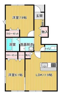 Dia MOOR III【1階】の間取り