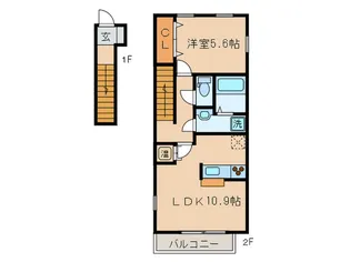 No2 Century21【2階】の間取り