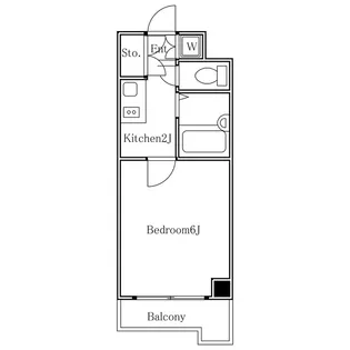 ルーブル恵比寿サウスガーデン【4階】の間取り