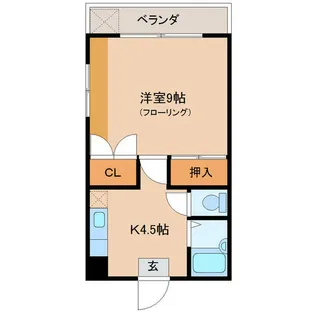 第2サンライズゆきやま【3階】の間取り