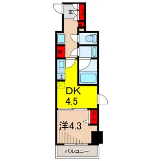 ラフィスタ北綾瀬【6階】の間取り