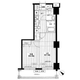 アイル川崎ステーションプラザ【7階】の間取り