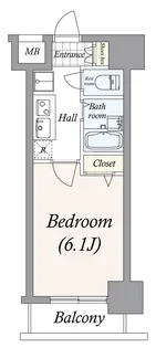 菱和パレス御茶ノ水湯島天神町【11階】の間取り