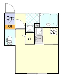フリージア西小山【1階】の間取り