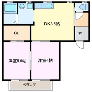 ピュアウィンド【2階】の間取り