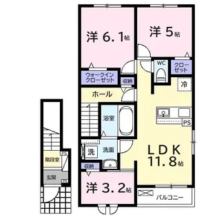 ソル・レヴェンテ【2階】の間取り