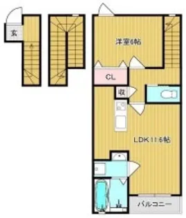 CUBIO MIZUE【3階】の間取り