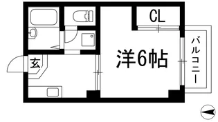 コスモハイツらん【2階】の間取り