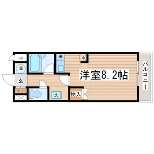 エクステリアJIN川内【2階】の間取り