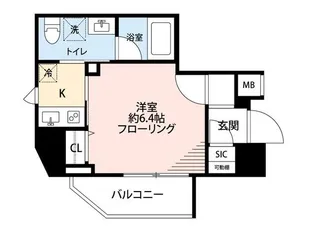マイナビSTAY門前仲町II(ステージファースト門前仲町)【8階】の間取り