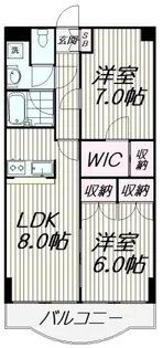 スプリングバレー【5階】の間取り