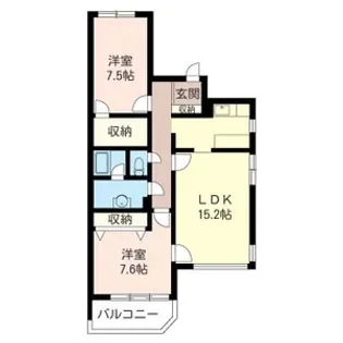 フォレスト1【3階】の間取り