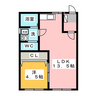 テックハウジングI【1階】の間取り