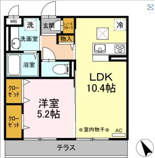 ブレス港南上大岡【1階】の間取り