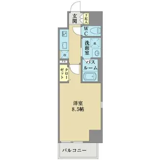 プランドール那古野【5階】の間取り