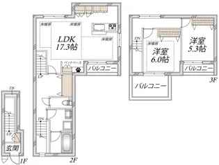 Fleur【2階】の間取り