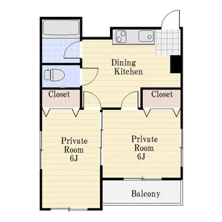 ファミリーハイツサイトー【5階】の間取り