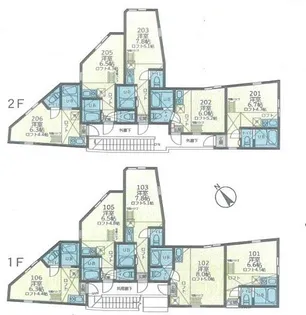 ユナイト・田浦・ブレストン【2階】の間取り