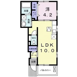 メゾン葵【1階】の間取り