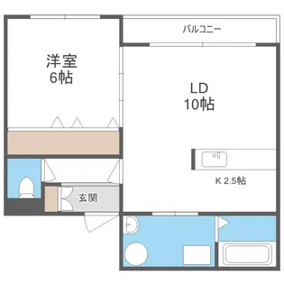 ジェッツ千歳【1階】の間取り