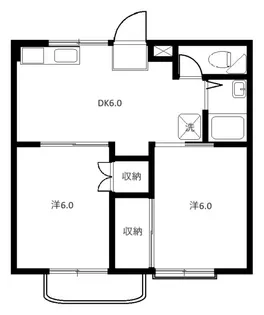 グリーンハイツ籠原【2階】の間取り
