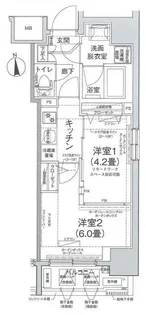 アイルプレミアム池袋ノルド【2階】の間取り