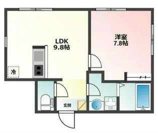 Glanz四谷左門町【3階】の間取り