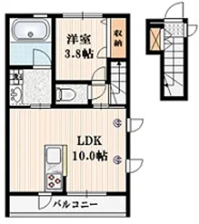 Geo heim A(ジオハイムエー)【2階】の間取り