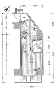ファーストプレイス東向島【11階】の間取り