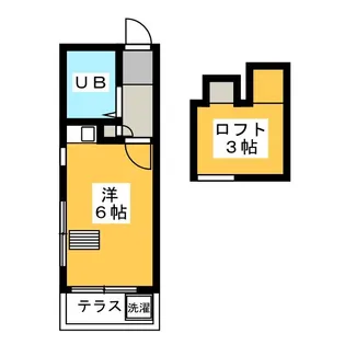 東伏見オーツキハイツ【1階】の間取り