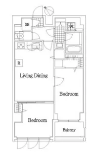 ザ・レジデンス・オブ・トーキョーKK【6階】の間取り