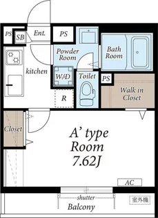アルコバレーノ連坊【3階】の間取り