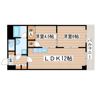 ヴェーネ長町【4階】の間取り