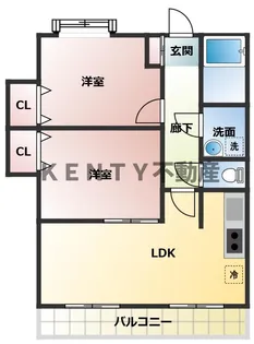 グレイスコート多摩川【6階】の間取り