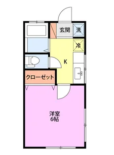 ユキノハイツ【1階】の間取り