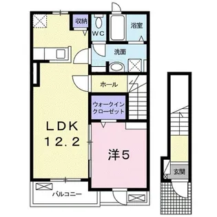 ラシュレ B【2階】の間取り