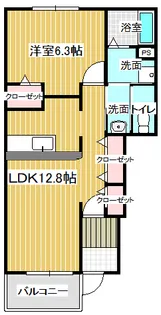 ヴィラブリーゼA【1階】の間取り