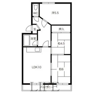 マンション進幹【2階】の間取り