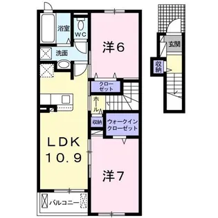 カーム【2階】の間取り